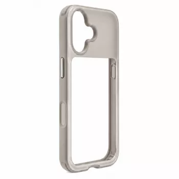 Evelatus Apple iPhone 17 LiveCase coque hybride support PC+TPU argent