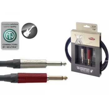 Stagg XGC3SW câble instrument 3m avec 1/4