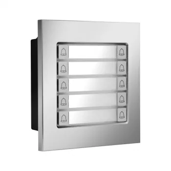 Station de rue BCS-PAN-P10-N pour interphone 2 fils – caméra 2MP, grand angle 125°, IP65, IK07, argent/gris