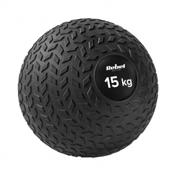 Slam ball Rebel Active 15 kg 23 cm noir - medicine ball pour la force et la rééducation