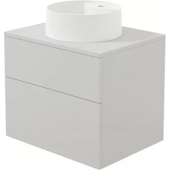 DEANTE Wall-Mounted Vanity Unit with Granite Composite Washbasin 360 mm White/Anthracite