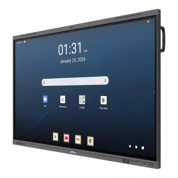 Dahua DHI-LPH65-MC480-U écran tactile interactif 4K 65 pouces avec Android, certifié EDLA, tactile IR 40 points, caméra 48MP, micro réseau 8, Wi-Fi 6, 8 Go RAM, 128 Go