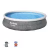Bestway Fast Set 57376 Piscine hors sol ronde 7 340 L grise