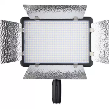 Éclairage vidéo LED Godox LED500LR-C avec volets et télécommande sans fil