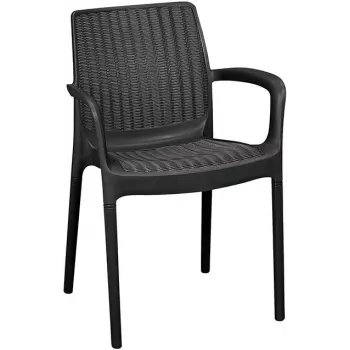 Chaise de jardin KETER Bali Mono grise