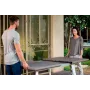 Table de jardin extensible KETER Harmony blanche/beige