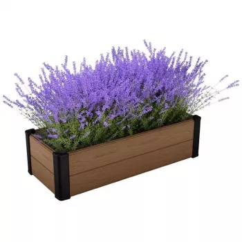 Parterre rectangulaire KETER Maple Trough 106x52x32cm marron