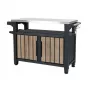 Table de gril KETER Deco Unity XL 207 L aspect bois de frêne