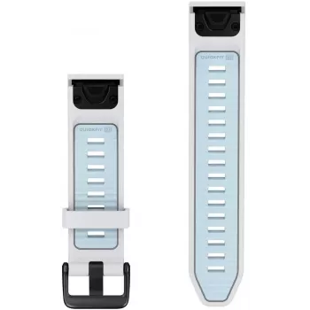 Garmin QuickFit 20 mm bracelet montre en silicone, Ice Blue/White (010-14506-00)