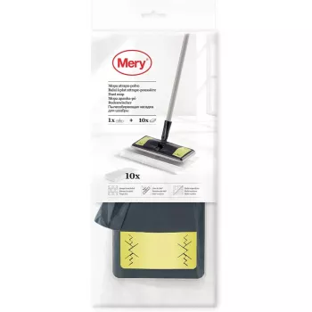 Brosse de sol pour captage de poussière Dust Mop MERY 25,8x10,5 cm avec 10 lingettes 29,5x21,5 cm