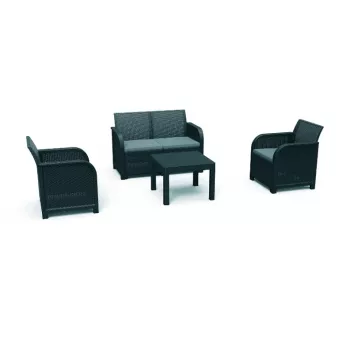 KETER ensemble de salon de jardin Rosalie Set avec table Classic gris