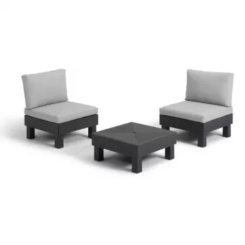Ensemble de mobilier de jardin KETER Elements Balcony Set gris/gris clair