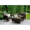 Ensemble de mobilier de jardin KETER Salemo Balcony Set marron
