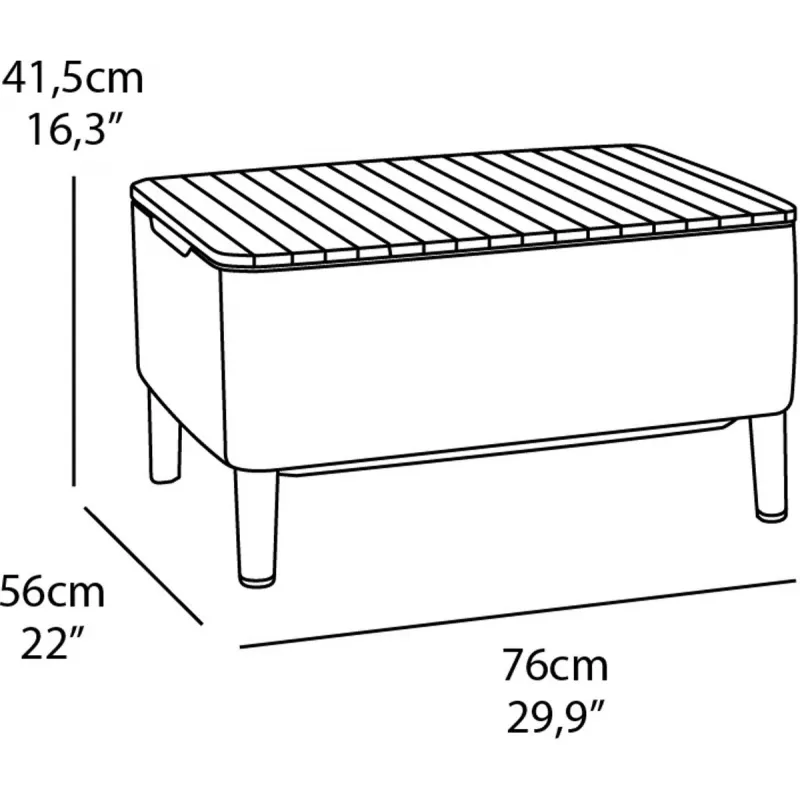 Ensemble de mobilier de jardin KETER Salemo Balcony Set marron
