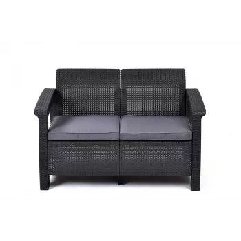 KETER Garden sofa double Corfu Love Seat grey