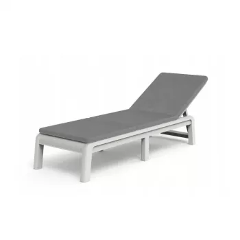 Bain de soleil KETER Atlas avec coussin, blanc