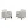 Chaises de jardin KETER Scandi Form light lot de 2 gris galet/beige clair
