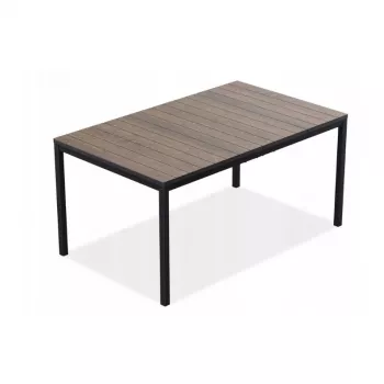 Table de jardin KETER Deco Porto Nova 160 noyer/noir