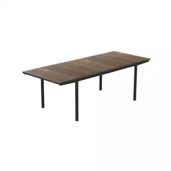 Table de jardin extensible KETER Deco Porto Nova Extendable 160-240 noyer/noir