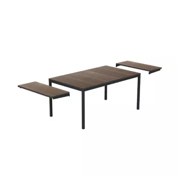 Table de jardin extensible KETER Deco Porto Nova Extendable 200-280 noyer/noir