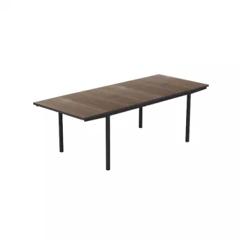 Table de jardin extensible KETER Deco Porto Nova Extendable 200-280 noyer/noir