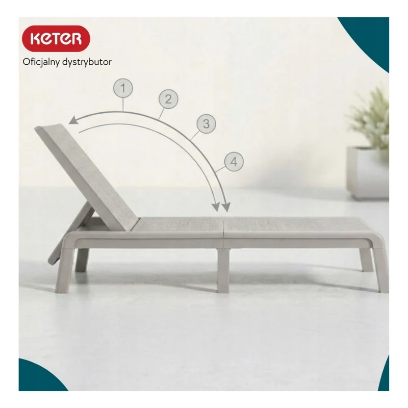 Bain de soleil KETER Atlas beige clair