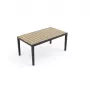 Table de jardin KETER Deco Corale 160 aspect teck/gris