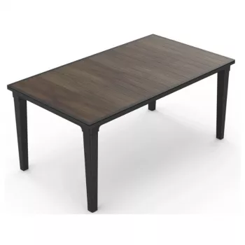 Table de repas de jardin Keter Futura Deco graphite/noyer 29216482533
