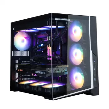 Zalman D40F, boîtier PC ATX Mid Tower, 7 ventilateurs 120 mm FRGB, noir