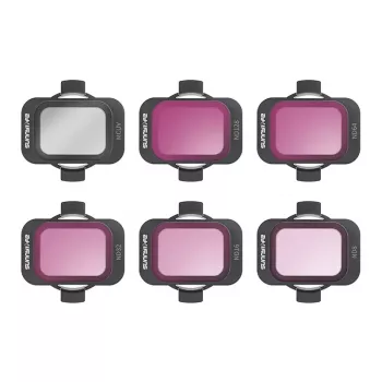 Ensemble de 6 filtres SUNNYLIFE AT2-FI796 pour DJI Avata 2 – MCUV, ND8, ND16, ND32, ND64, ND128 avec étui
