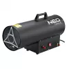 Chauffage à gaz NEO TOOLS 90-085-01 50 kW avec thermostat, IPX4, GPL, débit d'air 1000 m³/h, régulateur et tuyau inclus