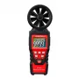 Anémomètre numérique HABOTEST HT625B avec USB, mesure de la vitesse du vent, de la température et du volume d'air, LCD rétroéclairé, capteur à hélice externe