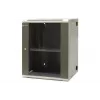 EMITER EM/AH6515 15U Wall-Mount Network Cabinet 600x550x770 mm, Tempered Glass Door, Black