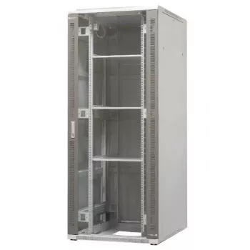 Armoire rack serveur autoportante EMITER EM/SH05D-8042 42U 800x1000x1980mm porte verre/acier noire