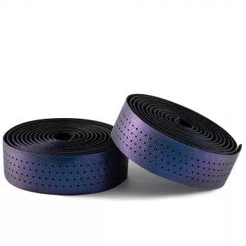 Ruban de guidon silicone perforé Rockbros à effet caméléon - violet