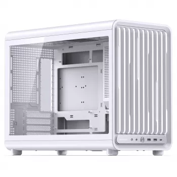 Jonsbo D33 STD blanc boîtier PC mini tour, verre trempé, mATX/Mini-ITX, USB-C