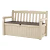 KETER banc de rangement Eden banc de jardin 265L beige