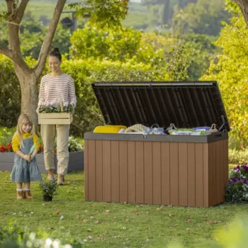 KETER boîte de rangement Darwin 570L marron