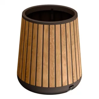 KETER pot de fleurs Deco Conic Planter Venetian Brown