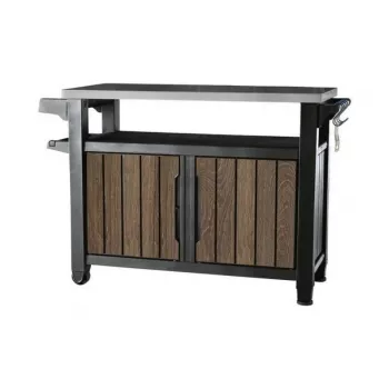 Table de gril KETER Deco Unity XL 207L ton noyer