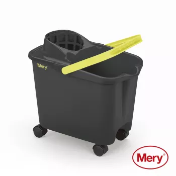 Seau MERY 14 L avec roues à clipser gris