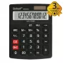 Calculatrice semi-bureau REBELL RE-8118-12 BX, LCD incliné 12 chiffres, double alimentation solaire et pile, noire