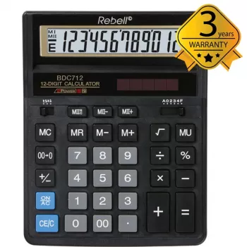 Calculatrice de bureau Rebell BDC712GL