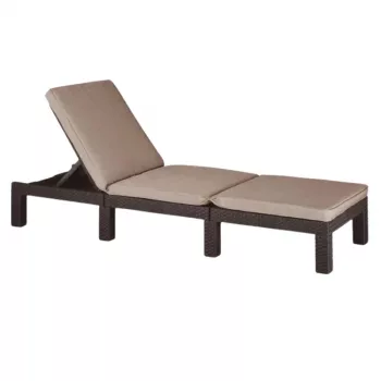 Bain de soleil KETER Jaipur avec coussin marron