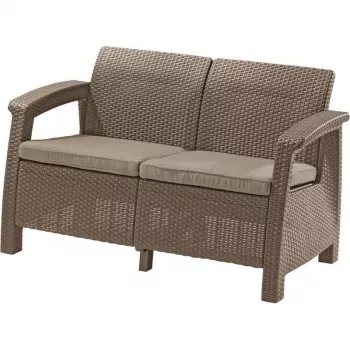 Canapé de jardin double KETER Corfu Love Seat beige