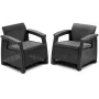 KETER Corfu Duo Set, chaises de jardin, grises
