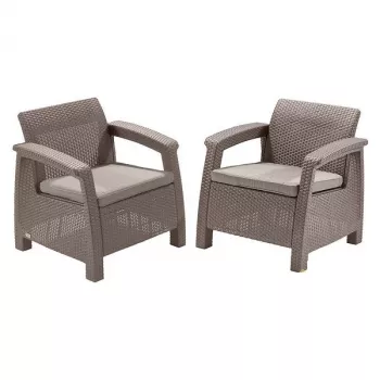 Chaises de jardin KETER Corfu Duo Set beiges