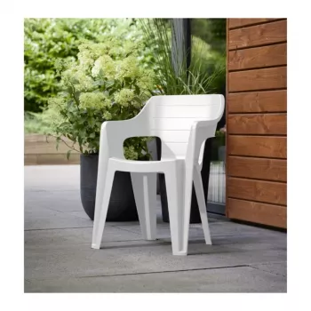 Keter Bilbao Low Back Garden Chair White 29213634400