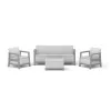 Ensemble de meubles de jardin KETER Scandi Linea 3 Seater Set gris clair/gris acier foncé