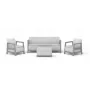 Ensemble de meubles de jardin KETER Scandi Linea 3 Seater Set gris clair/gris acier foncé